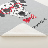 流行のダルマチア人は|あなたの名前を加えます シェルパブランケット (3/4)