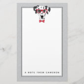 流行のダルマチア人は|あなたの名前を加えます 便箋 (正面)