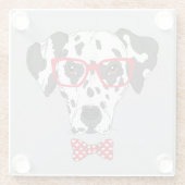 流行のダルマチア人 ガラスコースター (裏面)