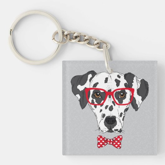 流行のダルマチア人 キーホルダー (正面)
