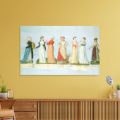 流行のドレスとコスチューム キャンバスプリント (インサイチュ (リビング))