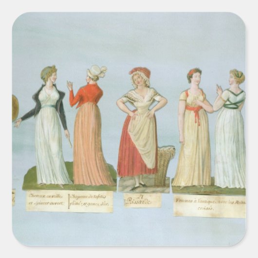 流行のドレスとコスチューム スクエアシール (正面)