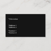 流行のピンクおよび黒い水玉模様の名刺 名刺 (裏面)