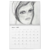 流行のフラッパー カレンダー (3月 2027)