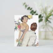 流行のレトロのカクテルのテーマのパーティの招待状 招待状 (スタンド正面)