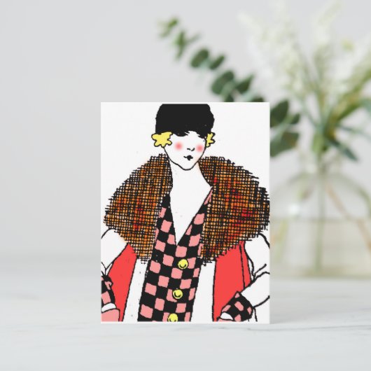 流行の女性 ポストカード (スタンド正面)