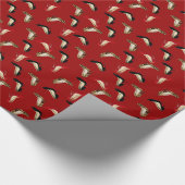 流行の小剣のハイヒールの赤い包装紙 ラッピングペーパー (角)