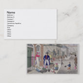 「流行の穴からの不運な発見、 名刺 (正面/裏面)