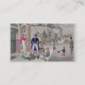 「流行の穴からの不運な発見、 名刺 (裏面)