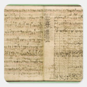 「流行の芸術」のスコアからのページ スクエアシール (正面)