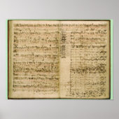 「流行の芸術」のスコアからのページ ポスター (正面)