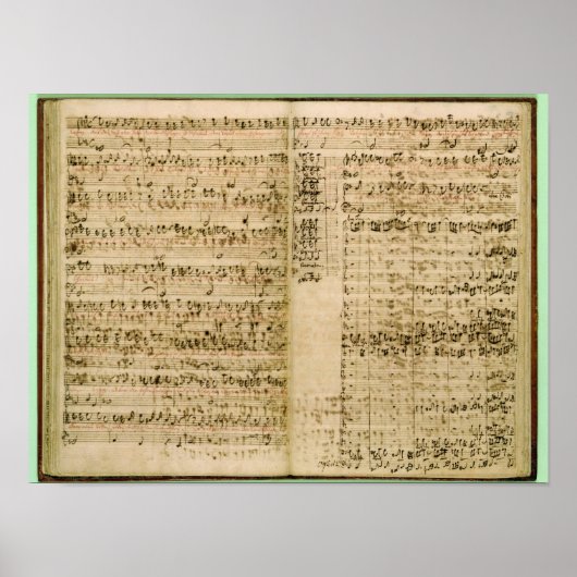 「流行の芸術」のスコアからのページ ポスター (正面)