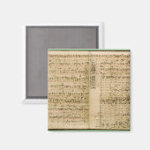 「流行の芸術」のスコアからのページ マグネット (正面/裏面)