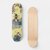 流行猫の狂言づくし,国芳猫の俳優，国芳，浮世絵 スケートボード (正面)