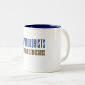 流行病学者のチャーム ツートーンマグカップ (正面右)