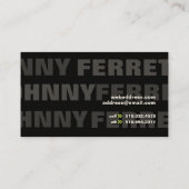 流行VIII 名刺 (裏面)