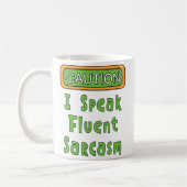 流話流皮肉 コーヒーマグカップ (左)