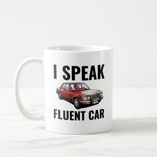 流話流車 | 車おもしろい整備士 コーヒーマグカップ (左)