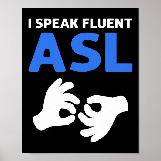流話流Asl。Aslハンドサイン言語ろうリード ポスター (正面)