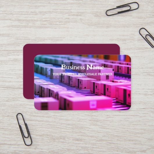 流通卸売 名刺 (正面/裏面インサイチュ)