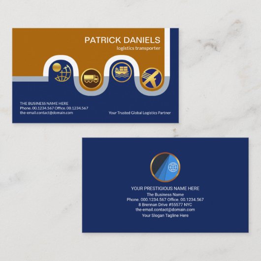 流通道路物流輸送機 名刺 (正面/裏面)