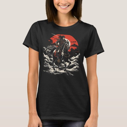 流鏑馬日本の武士 Tシャツ (正面)