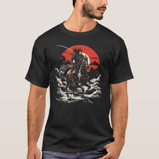 流鏑馬 日本のサムライ武士 Tシャツ
