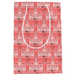 流麗な美しさのサンゴ 縦型ギフトバッグ ミディアムペーパーバッグ