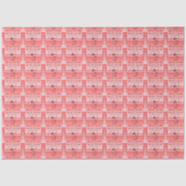 流麗な美しさの珊瑚色のティッシュペーパー 薄葉紙