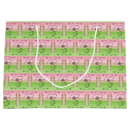 流麗な美しさの芍薬 ギフトバッグ (正面)