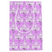 流麗な美しさ ラベンダー 縦型 ギフトバッグ (正面)