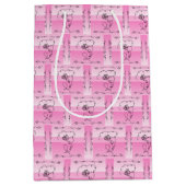 流麗な美しさ ローズ 縦型ギフトバッグ ミディアムペーパーバッグ (正面)