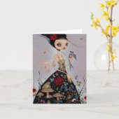 浄化のノート カード (黄色い花)