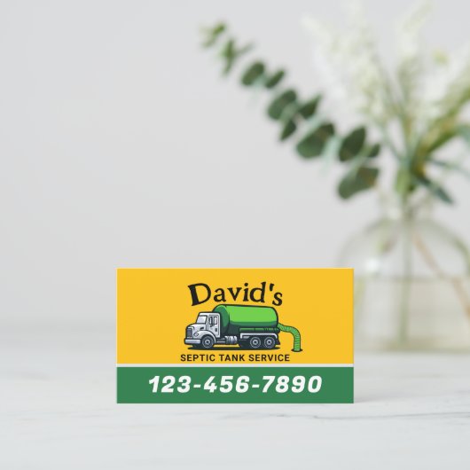 浄化槽揚水サービスプロフェッショナル 名刺 (スタンド正面)