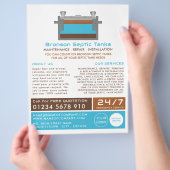 浄化槽、浄化会社、浄化技術者 チラシ (手)