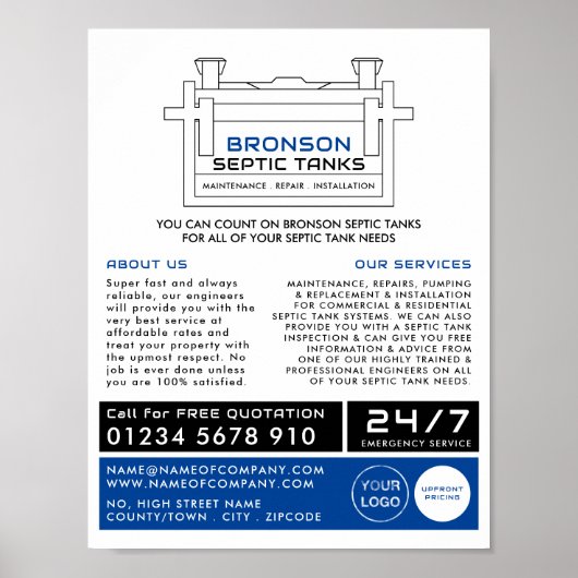 浄化槽、浄化会社、浄化技術者 ポスター (正面)