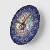 浄化Shiva Mahamrityunjaya -カルマの ラウンド壁時計 (傾斜)