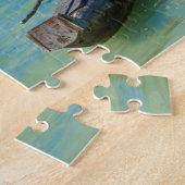 浅いカヌーをアウトリガー海 ジグソーパズル (側面)