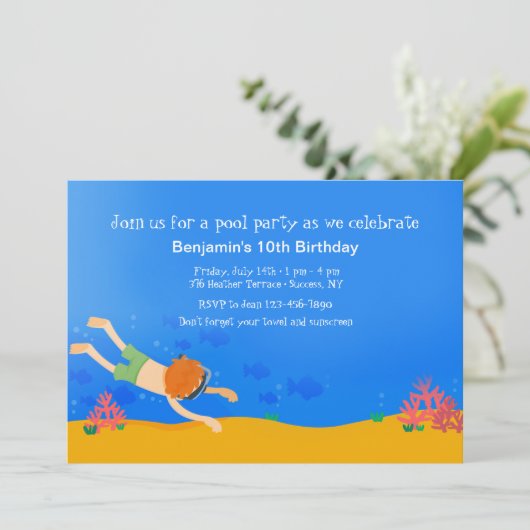 浅いダイブのお誘い 招待状 (スタンド正面)