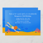 浅いダイブのお誘い 招待状 (正面/裏面)