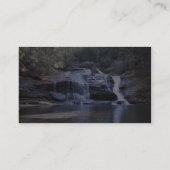 浅いプールへの広い滝 名刺 (裏面)