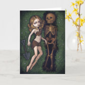 「浅い墓」グリーティングカード カード (黄色い花)