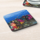 浅い礁、フィージーの柔らかい珊瑚 コースター (左側)