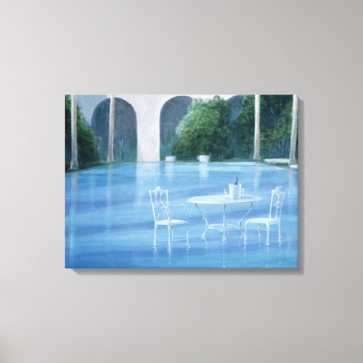 浅い終点 キャンバスプリント (正面)