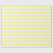 浅い黄色および白のストライプの包装紙 ラッピングペーパー (フラット)