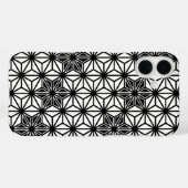 浅ノ葉模様 白と黒 Case-Mate iPhoneケース (裏面 (横))