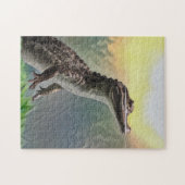 浅瀬のベビーワニ ジグソーパズル (横)