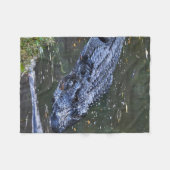 浅瀬の影 フリースブランケット (正面(横))