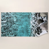 浅瀬エゲ芸術的アアート ビーチタオル (正面)