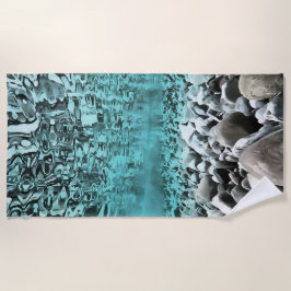 浅瀬エゲ芸術的アアート ビーチタオル